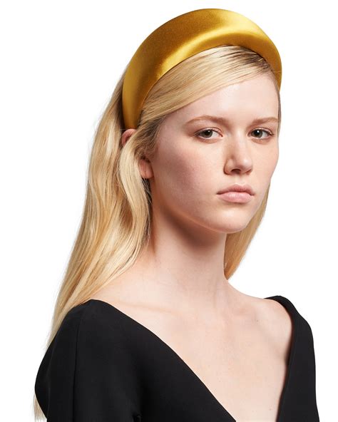 prada silk headband